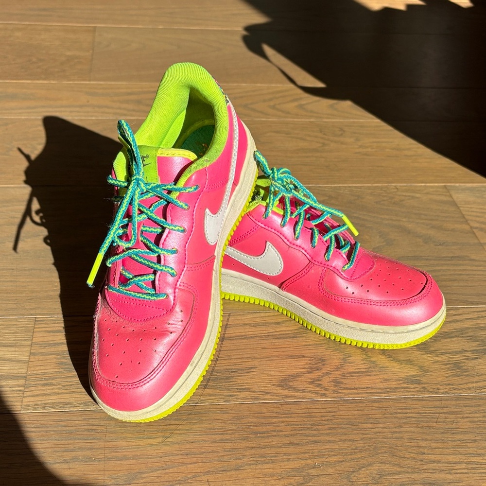 Nike Air Force 1 Low- Pink Volt Aqua